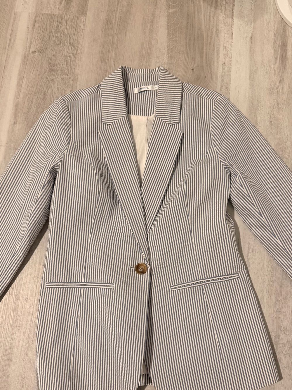 Ricki's Blue and White Striped Blazer